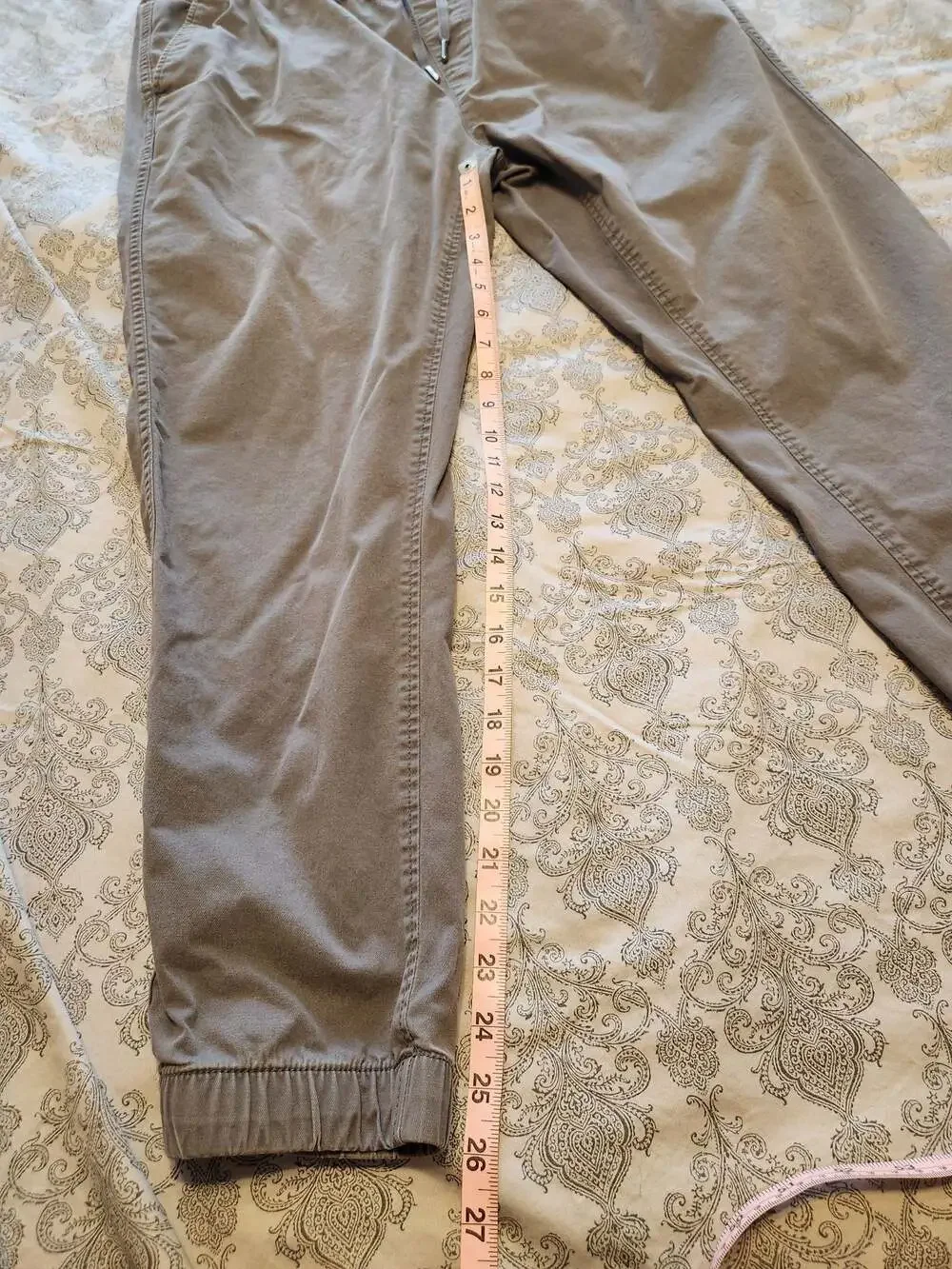 Gap Men's Gray Drawstring Elastic Waist Jogger Pants